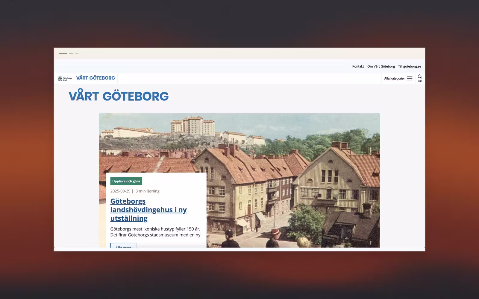 Vårt Göteborg project image